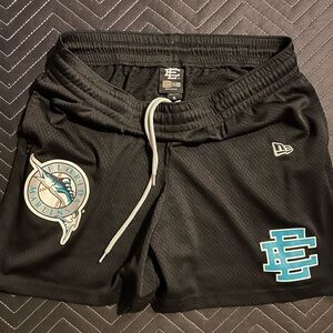 Eric Emanuel x Seattle Mariners x New Era Black Mesh Shorts